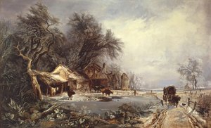 冬季景观，1836年 作者 威廉·詹姆斯·穆勒
